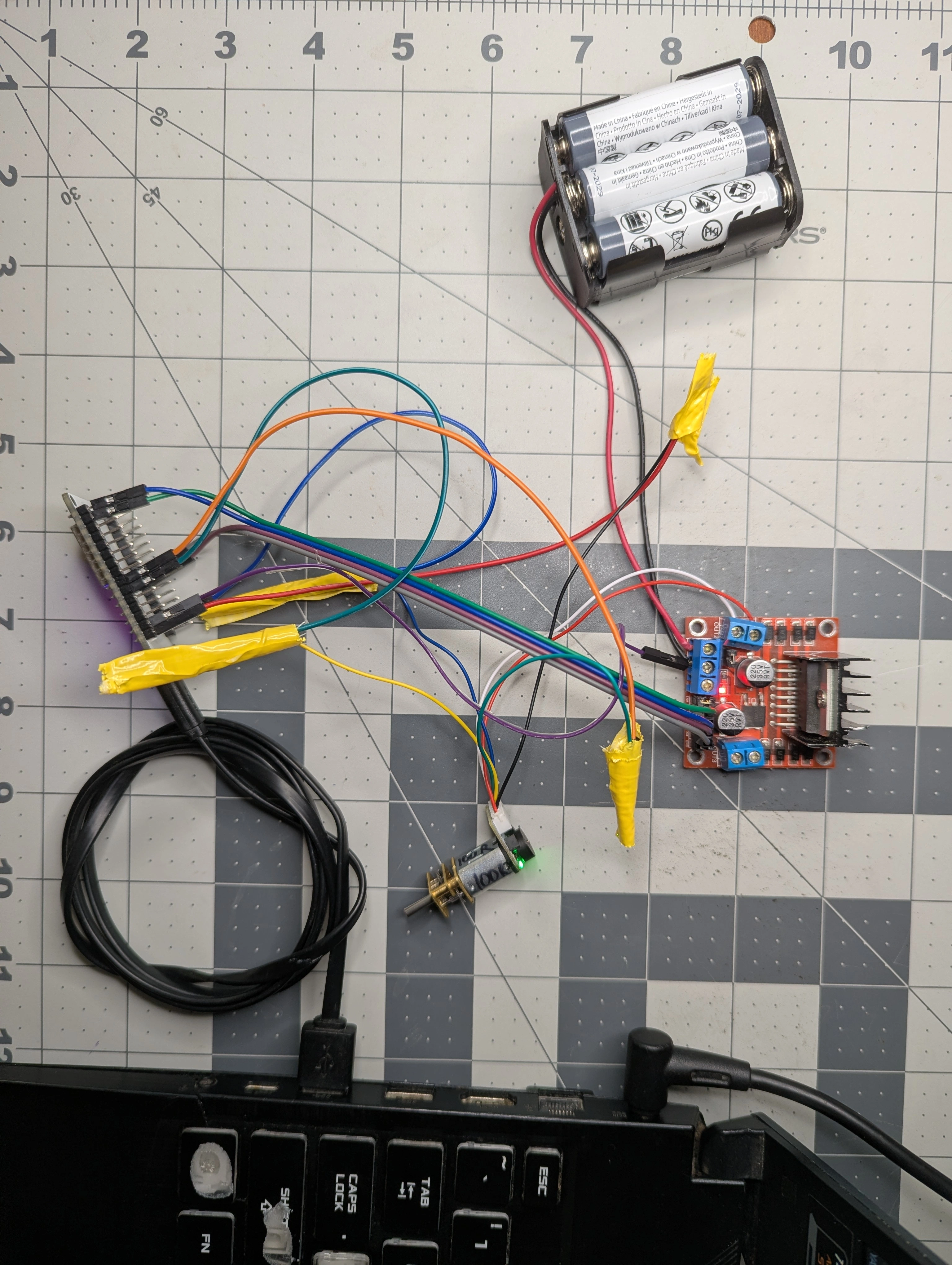 ESP32 to L298N and N20 Motor Wiring