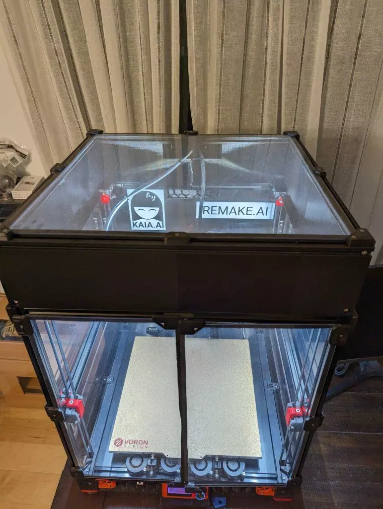 Voron 2.4 with top hat - view from the top