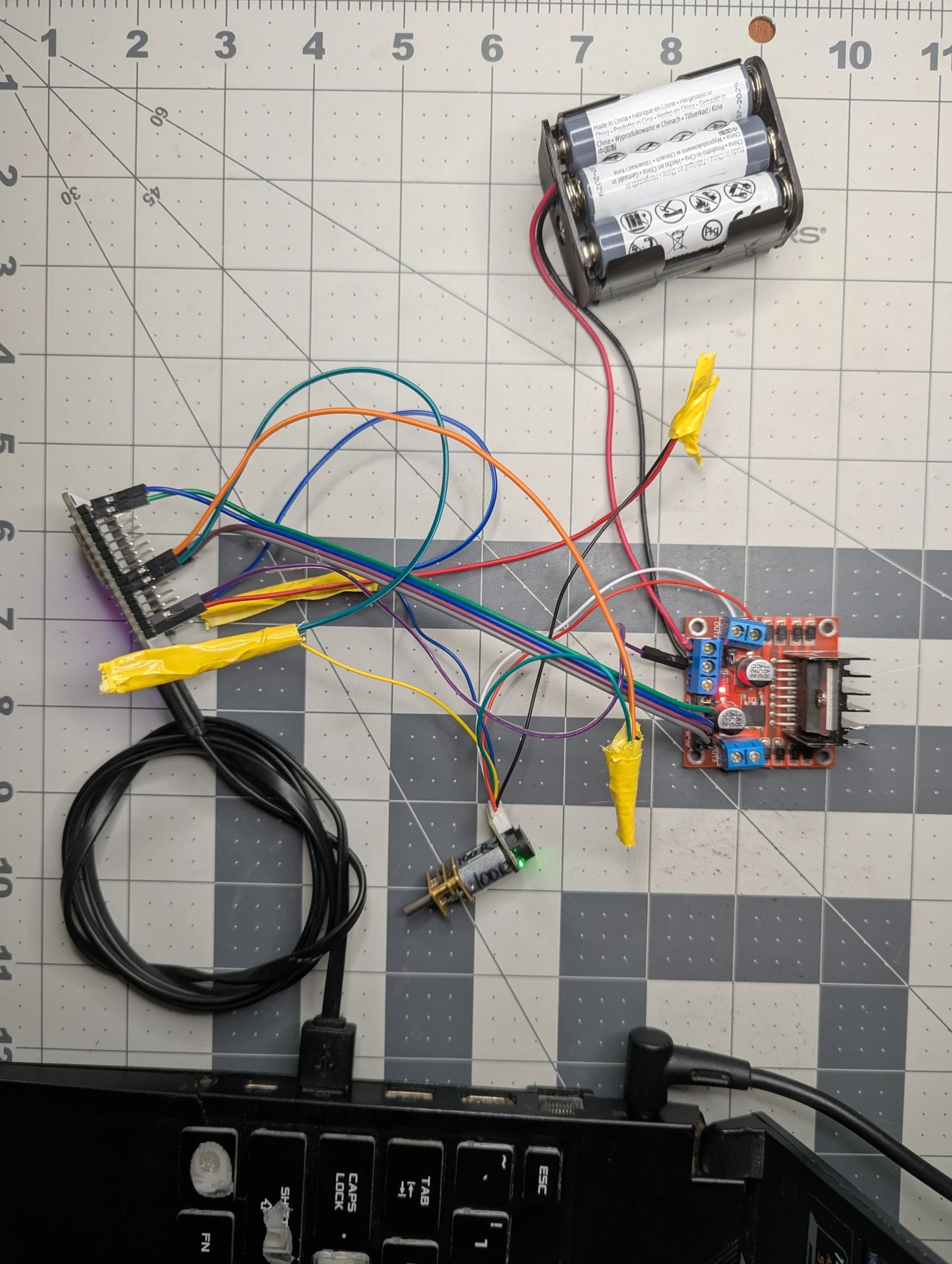 ESP32 to L298N and N20 Motor Wiring ESP32 to L298N and N20 Motor Wiring