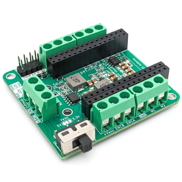 Driver Board for ESP32-DOIT-DevKit-V1, Brushed DC Motors and LiDAR