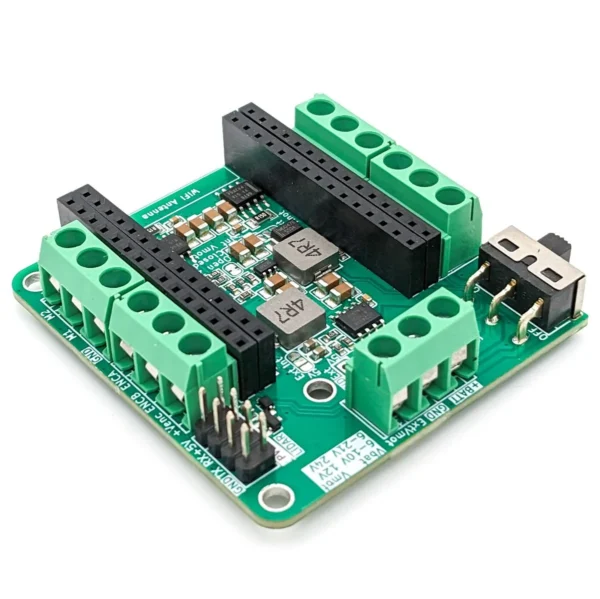 Driver Board for ESP32-DOIT-DevKit-V1, Brushed DC Motors and LiDAR