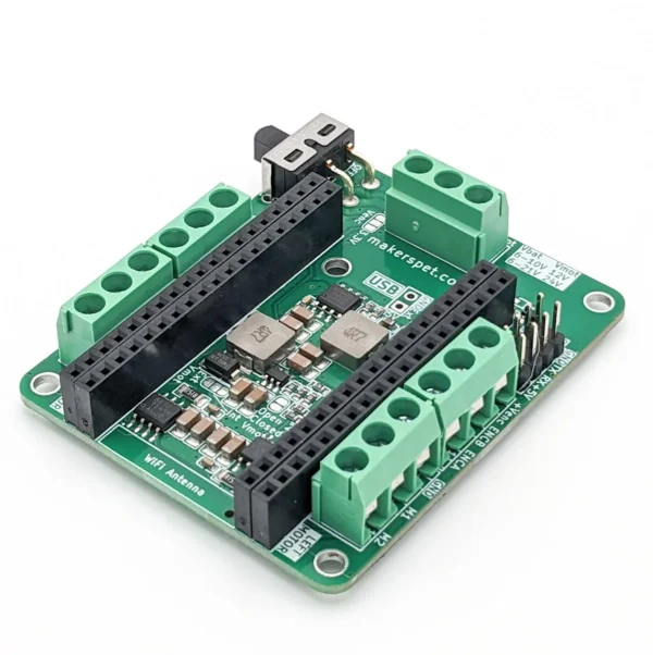Driver Board for ESP32-DevKitC-V4, Brushed DC Motors and LiDAR