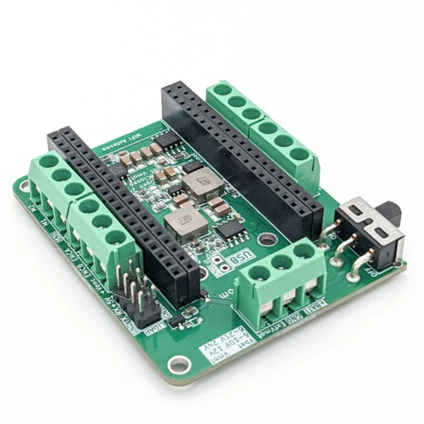 Driver Board for ESP32-DevKitC-V4, Brushed DC Motors and LiDAR