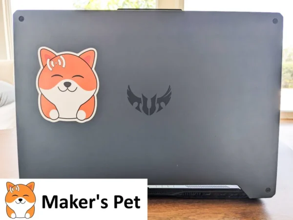 Maker's Pet Laptop Sticker