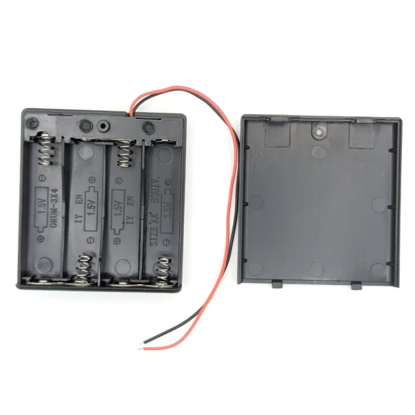 4x AA Battery Holder with On/Off Switch