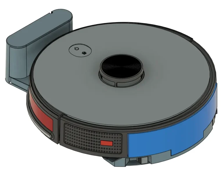 oomwoo open-source robot vacuum reference design, top view