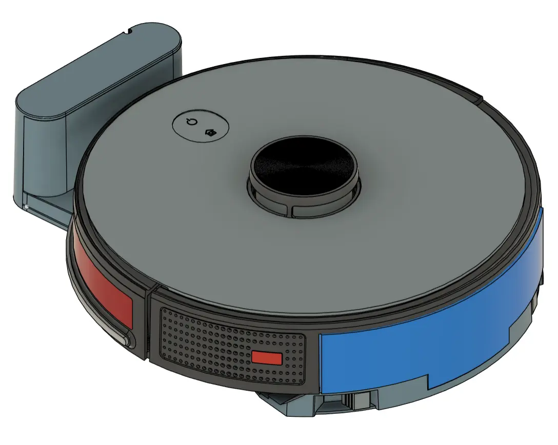 oomwoo open-source robot vacuum reference design, top view