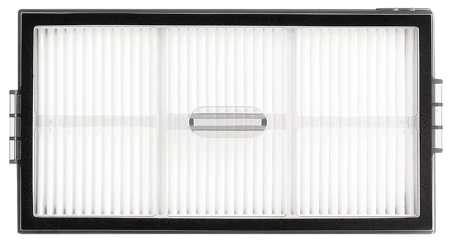 Roborock Saros HEPA filter with six pleat cells in a three by two grid