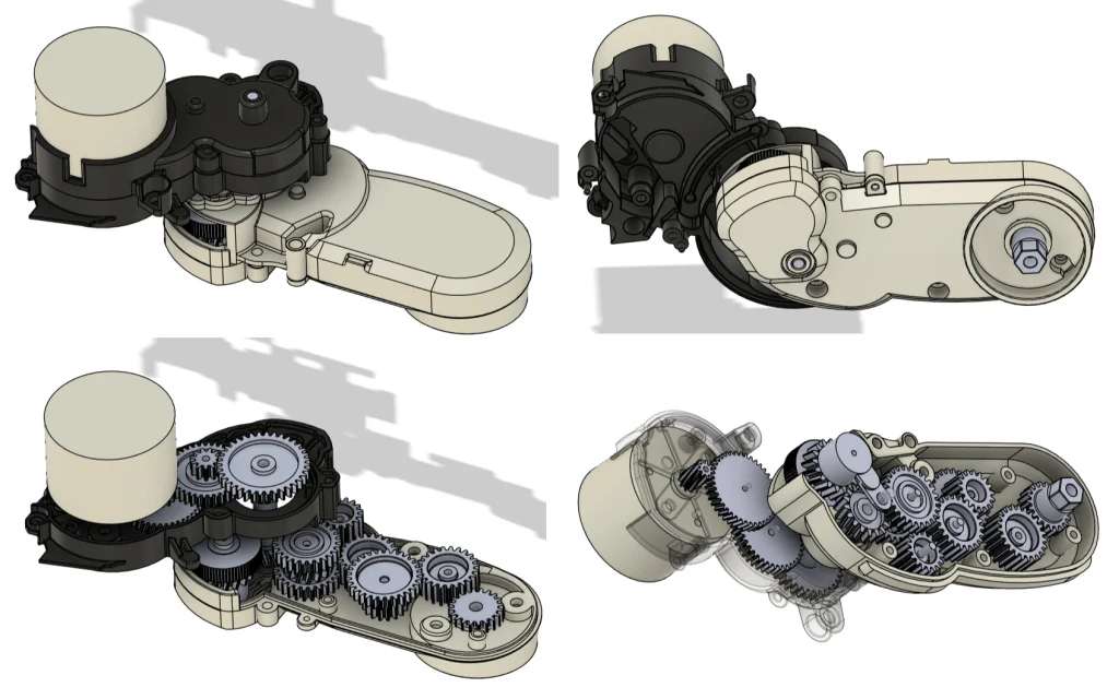 A Side Brush Assembly Created from 3D Scans